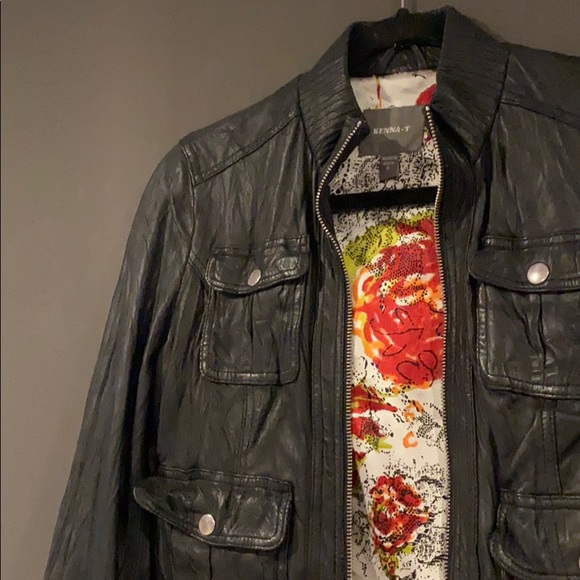 Leather Bomber Jacket by Kenna T - MOVING SALE 🔥 - Picture 5 of 10